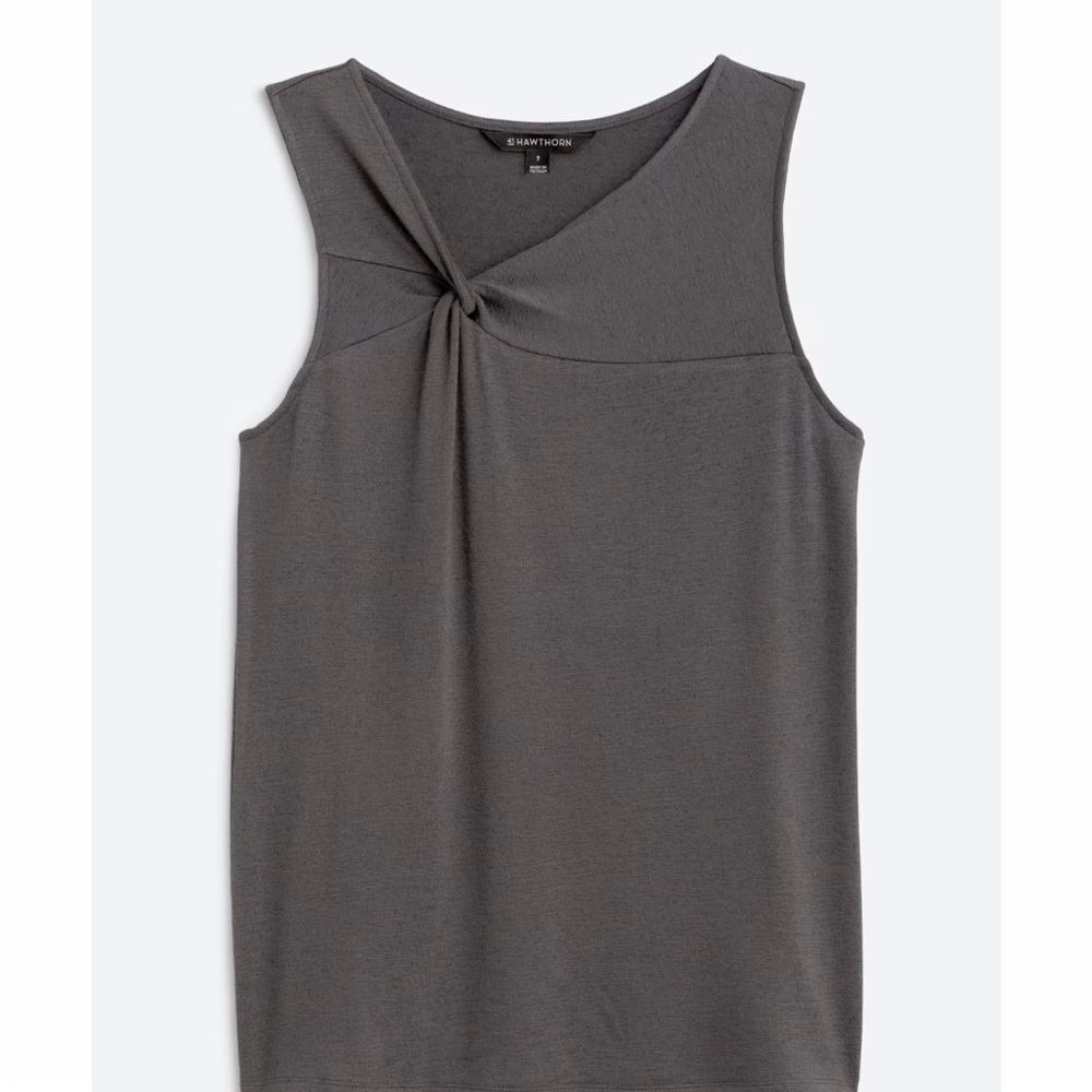 41 Hawthorn Charcoal Twist Tank Top